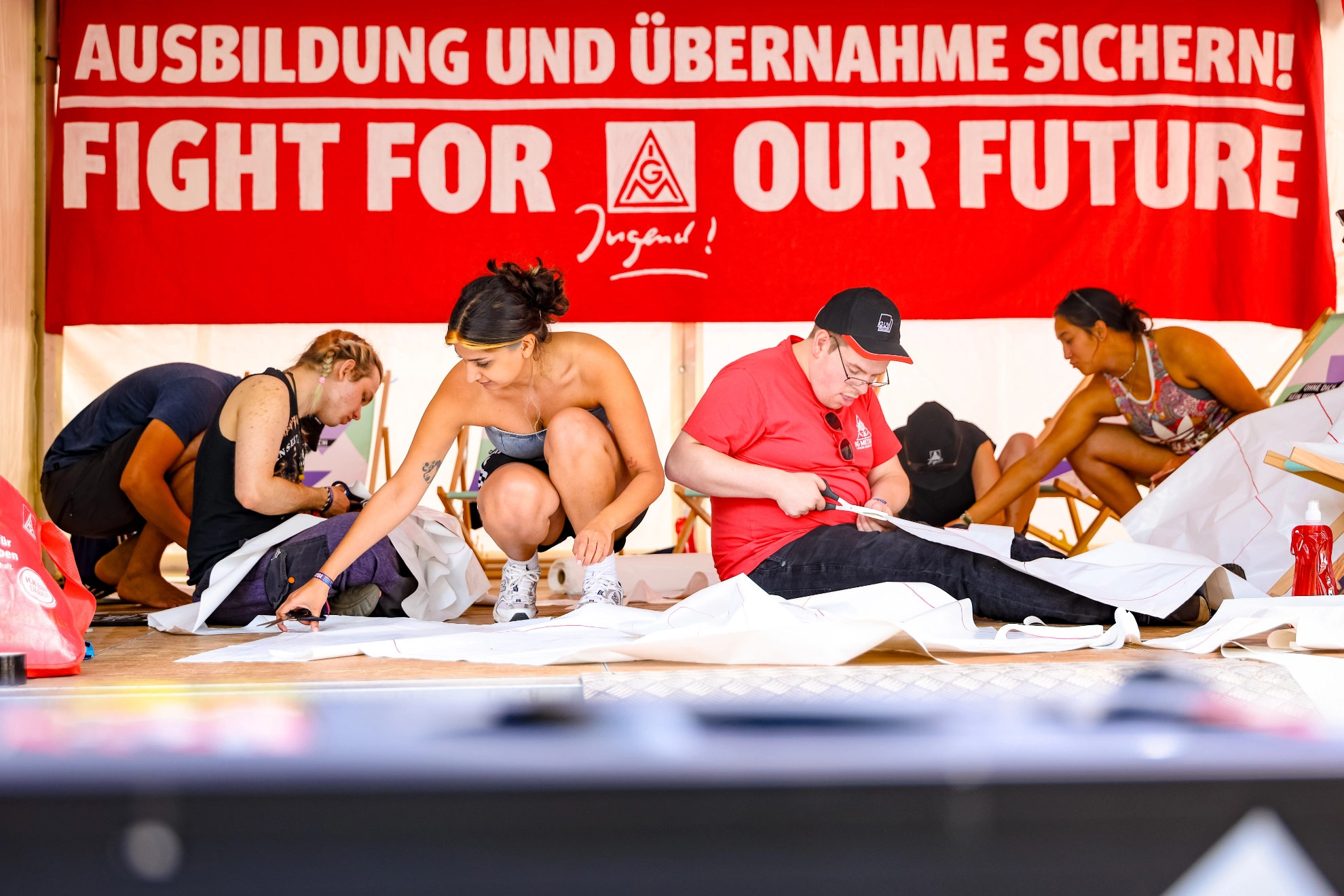 Vom 3. bis 6. Juli 2025 fand das R!sefestival der IG Metall Jugend im Elbauenpark in Magdeburg statt.