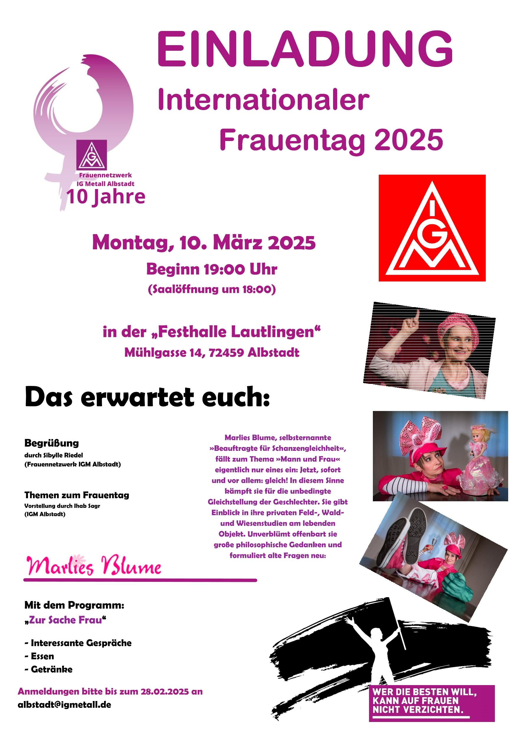 Internationaler Frauentag – Programm