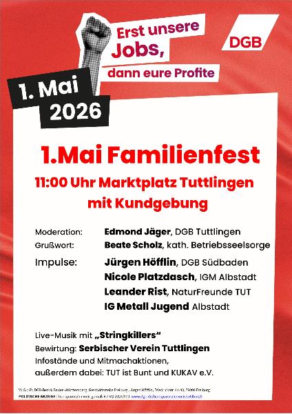 DGB-Tuttlingen 1. Mai Fest 2026