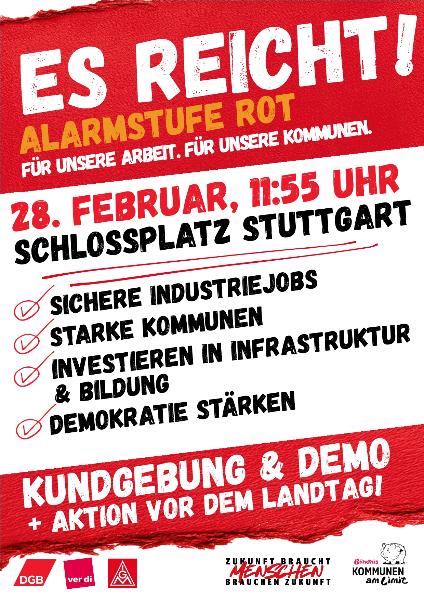 Flyer Kundgebung Stuttgart